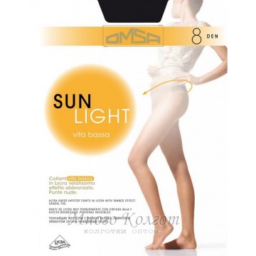 Тонкие колготки OMSA Sun Light 8 vita bassa